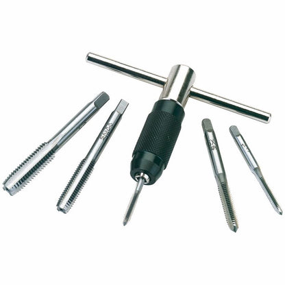 Draper TAP & WRENCH SET 3.5-10 MM 79202 Metric Tap and Holder Set (6 Piece)