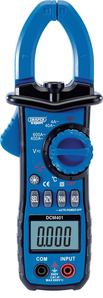 Draper DIGITAL CLAMP METER 41911 Digital Clamp Meter (Auto-Ranging)