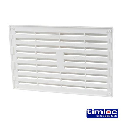 TIMCO Louvre Grille Vent White 242 x 165 White Pack 1