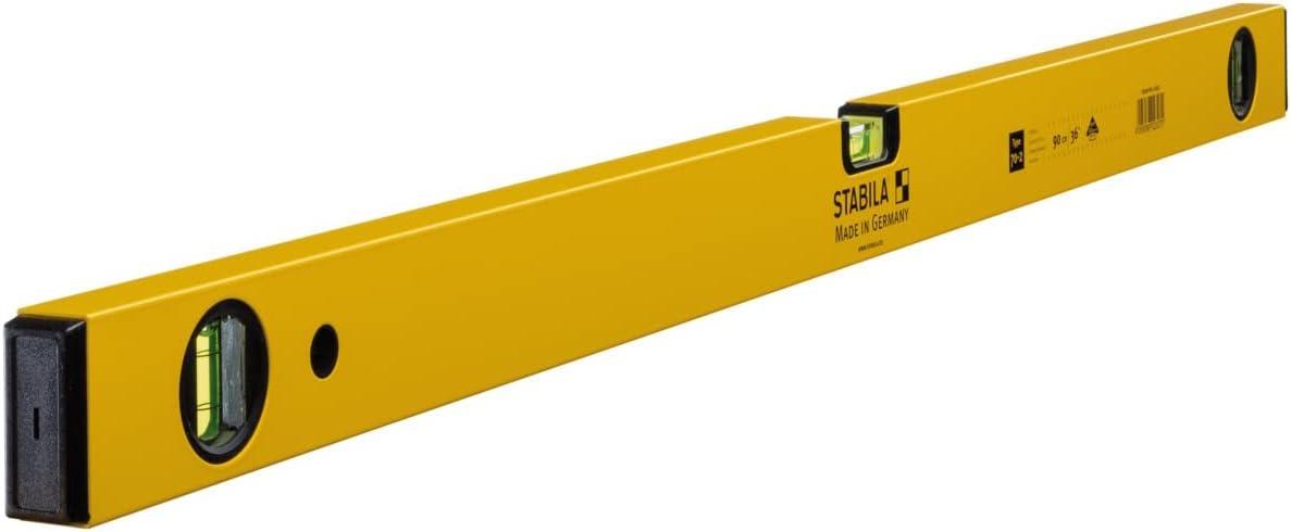 STABILA Type 70-2 Double Plumb Spirit Level All Sizes – 3 Vial Lightweight Aluminium Level with Long-Term Accuracy