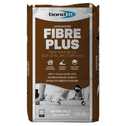 Bond It Levelmaster Fibre Plus BDHFP20 Self Levelling Compound 20kg UFH