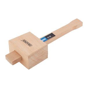 45237 Draper Beechwood Mallet, 480g/17oz 305/L Hammer Carpenters Hammers and Mallets Professional Trade DIY Workshop Garage Use