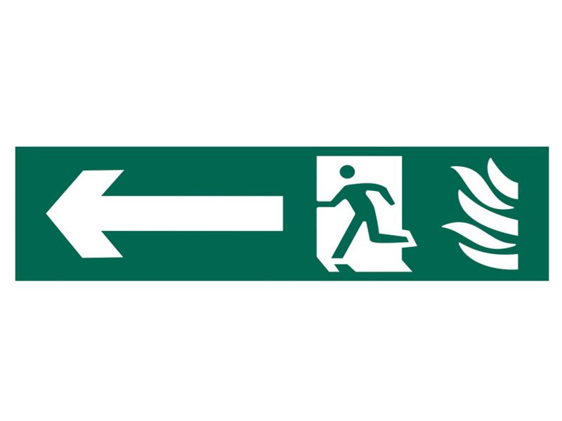 Scan SCA5201 Running Man Arrow Left - PVC 200 x 50mm |