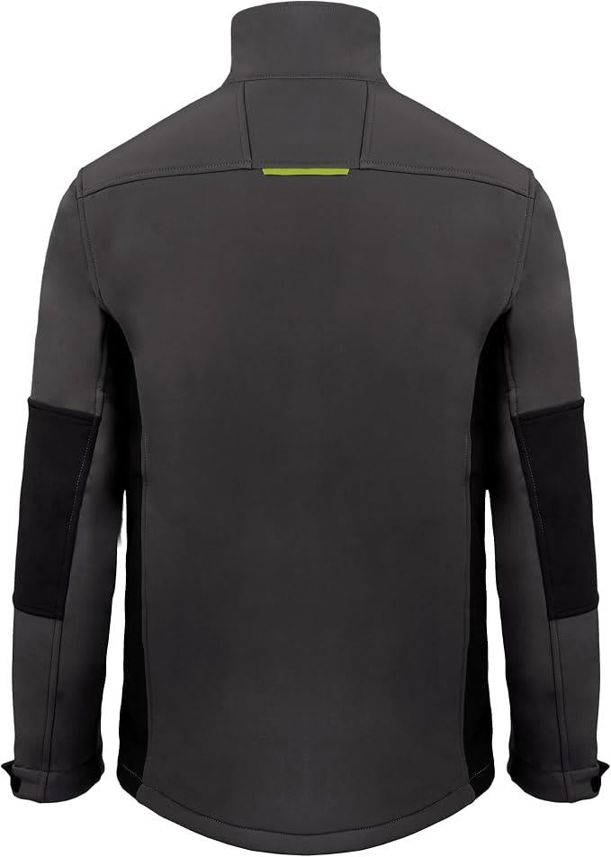 Beeswift Flex Softshell Work Jacket Grey Black 320gsm Water Repellent Windproof Sizes S-5XL