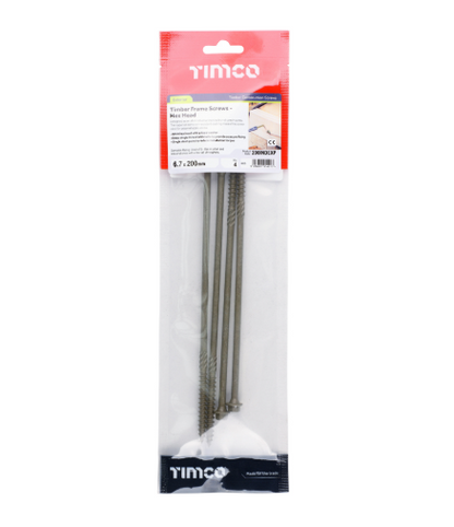 TIMCO Hex Head Timber Construction Screws 6.7mm Exterior Green – Various Lengths and Pack Sizes for Landscaping, Timber Framing and Structural Timber Fixing