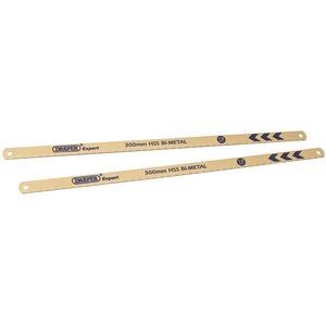 DRAPER 19344 - 2 x 300mm 18tpi Bi-Metal Hacksaw Blades