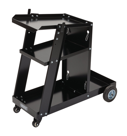 Draper WELDING TROLLEY 08005 3-Tier Welding Trolley, 50kg