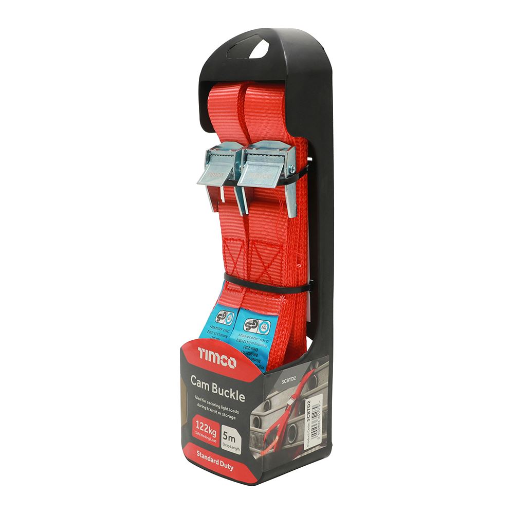 TIMCO Cam Buckle Standard 5m x 25mm Pack 2