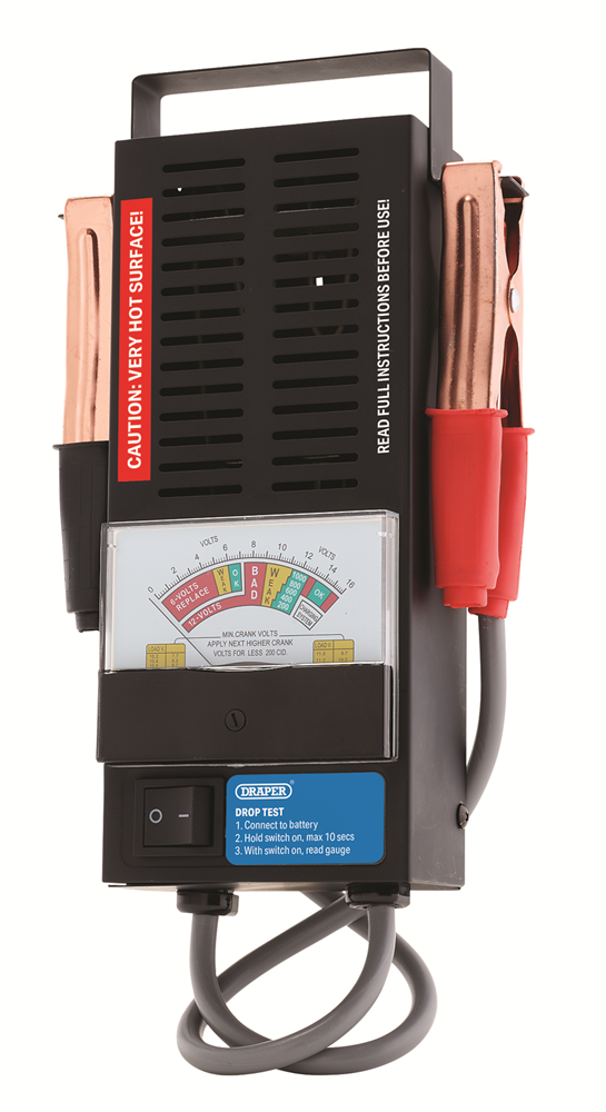 Draper BATTERY DROP TESTER 100AMP 08087 Battery Drop Tester, 100A