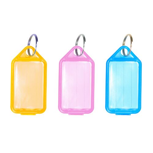 TIMCO Coloured Key Tags Mixed Colours Red Pack 6