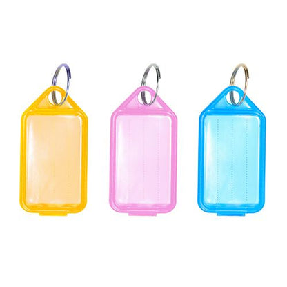 TIMCO Coloured Key Tags Mixed Colours Red Pack 6