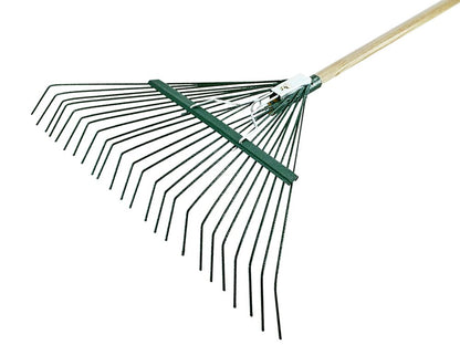 Faithfull Countryman Lawn Rake Steel Head Garden Leaf Rake Wooden Handle FAICOULRR