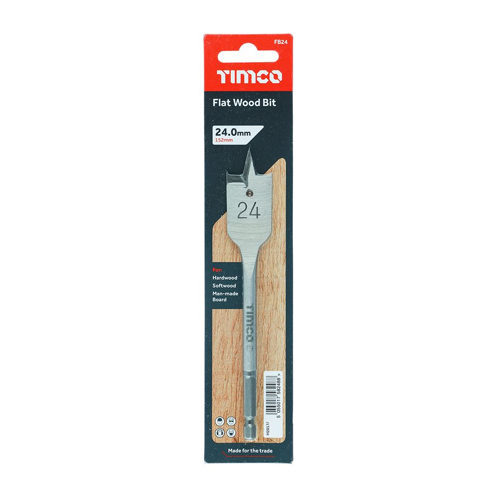 TIMCO Flat Wood Bit 24.0 x 152 Pack 1