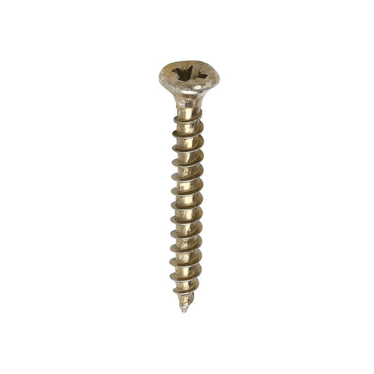 TIMCO Velocity Screw PZ2 CSK ZYP 3.5 x 30 Gold Pack 200