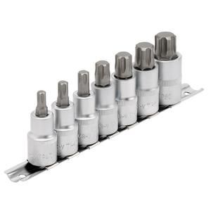 Draper TX-STAR PLUS 7PC 1/2 SOCK BIT 16341 Draper TX-STARÂ® Plus Socket Bit Set, 1/2" Sq. Dr., 55mm (7 Piece)