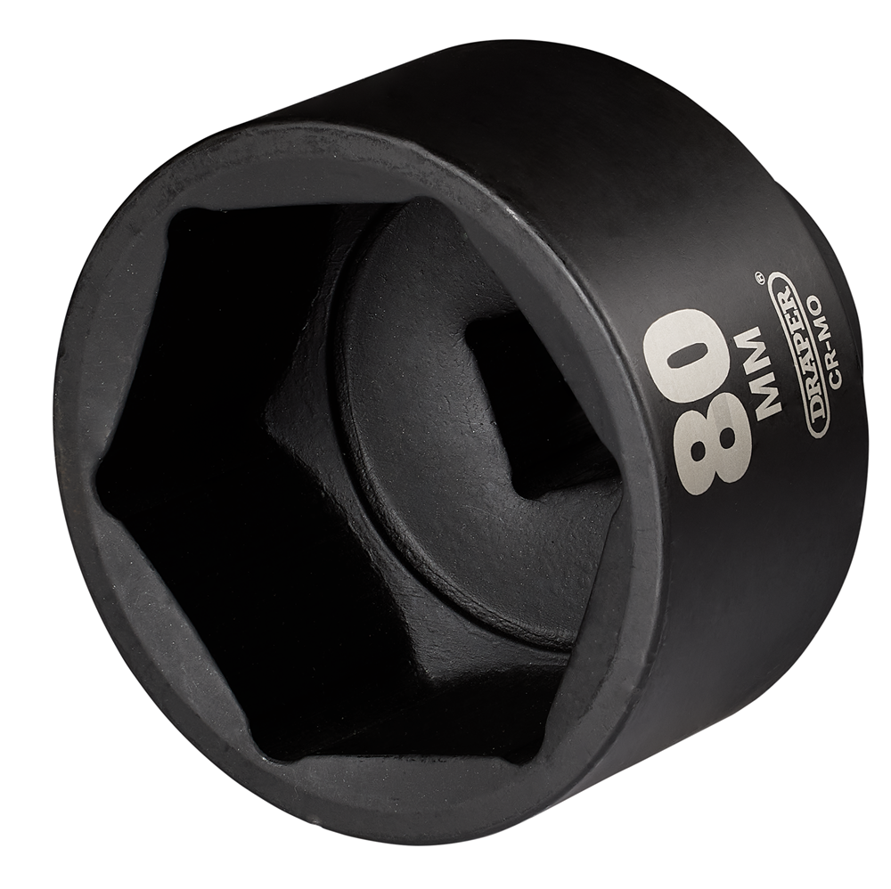 Draper 80MM IMPACT SOCKET 1DR 08505 HI-TORQÂ® Impact Sockets, 1" Sq. Dr.