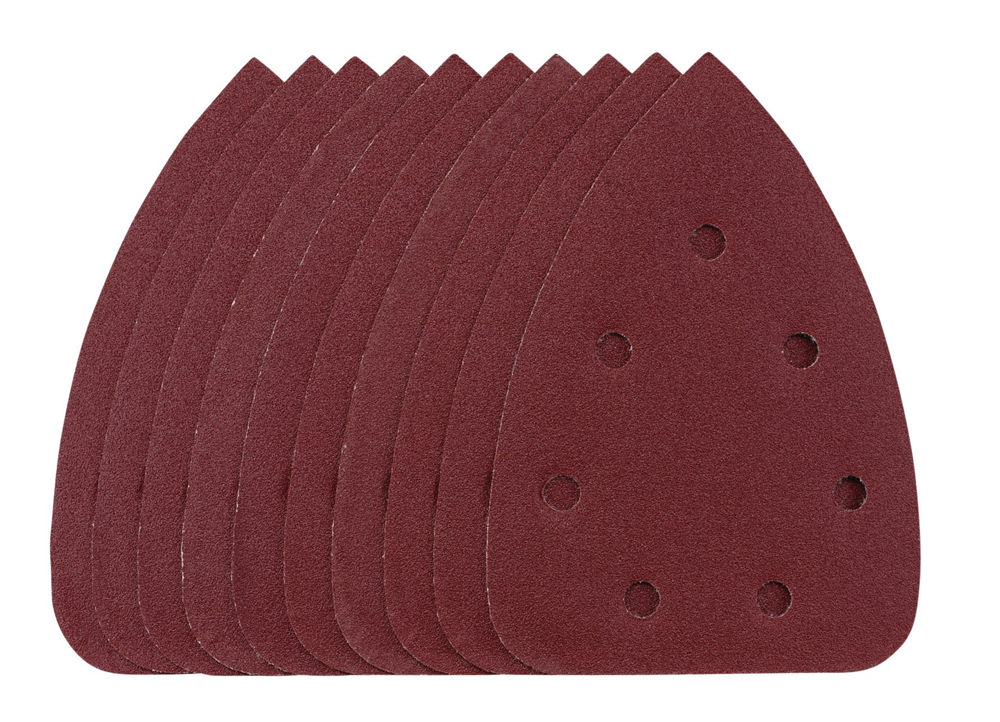 Draper DETAIL SANDING SHEET 120G 8619 08619 Detail Sanding Sheets with Hook and Loop, 140mm, SSD6 (Pack of 10)