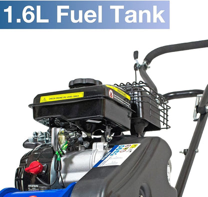 Hyundai HYCP5030 78.5cc Petrol Plate Compactor / Wacker Plate 50kg with Wheel Kit, Paving Pad & 150mm Compaction Depth
