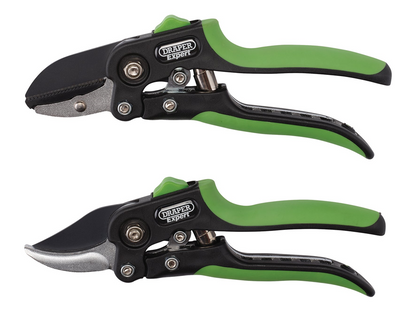 Draper BYPASS/ANVIL SECATEUR 2PC SET 08986 Anvil and Bypass Secateurs Set, 200mm (2 Piece)