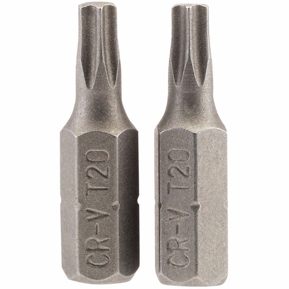 Draper 2PC 25MM T20 S/D BIT 66430 1/4" hex. Draper TX-STARÂ® E Shank Insert Bits
