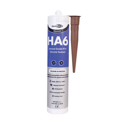 Bond It HA6 Marine Grade Aquarium Silicone Sealant 310ml – All Colours for Fish Tanks, Vivariums, Terrariums and Marine Sealing