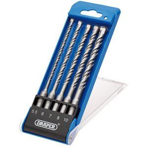 Draper SDS PLUS DRILL BIT SET - 5PCS 09105 SDS Plus Drill Bit Set (5 Piece)