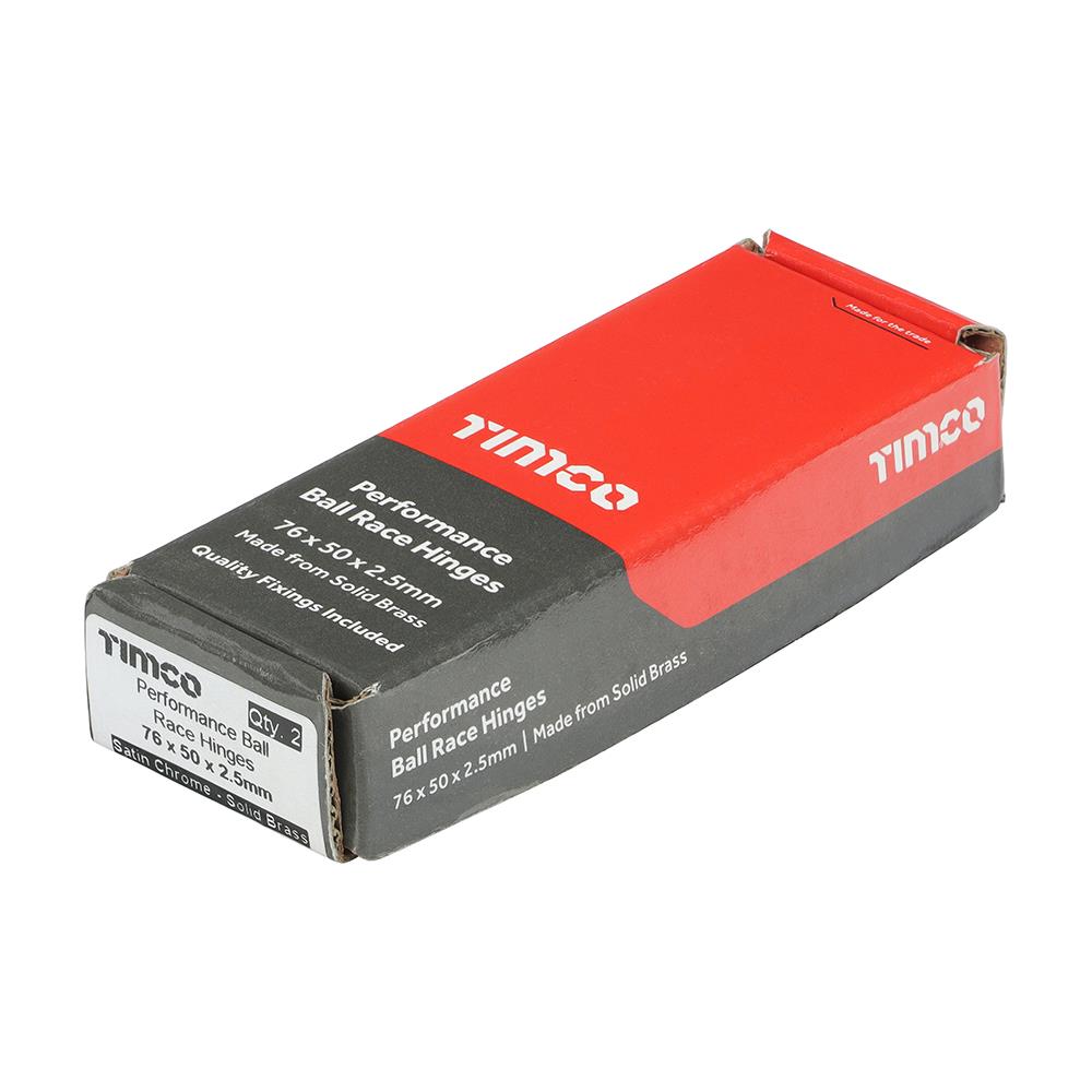 TIMCO Perform Ball Race Hinge SC 76 x 50 Pack 2