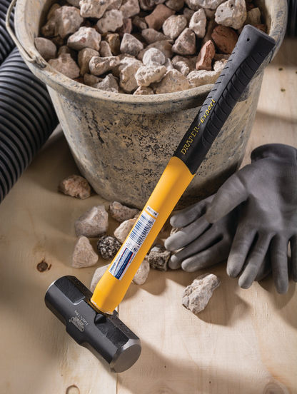 Draper 1.8KG SLEDGE HAMMER F/G SHAFT 09937 Fibreglass Short Shaft Sledge Hammer, 1.8kg/4lb