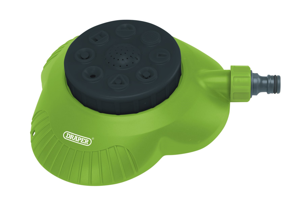 Draper 8 PATTERN STATIONARY SPRINKLER 09960 Multi-Sprinkler with 8-Spray Patterns