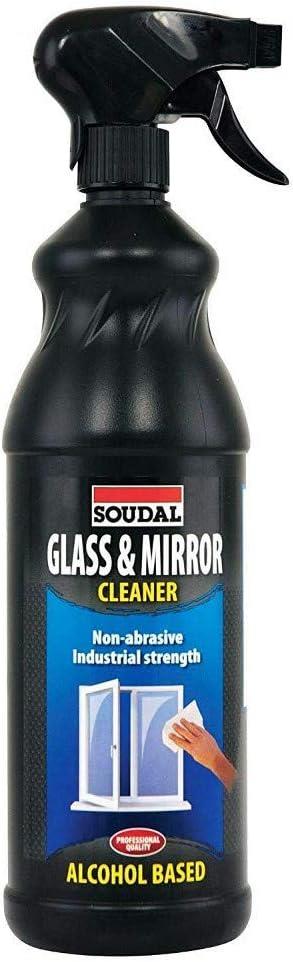 Soudal Glass & Mirror Cleaner 1 Litre Streak Free Window Cleaning Spray