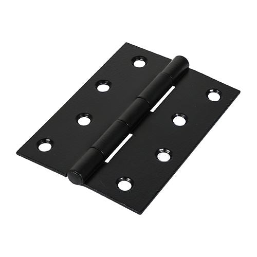 TIMCO Butt Hinge Fixed Pin Black 100 x 70 Black Pack 2