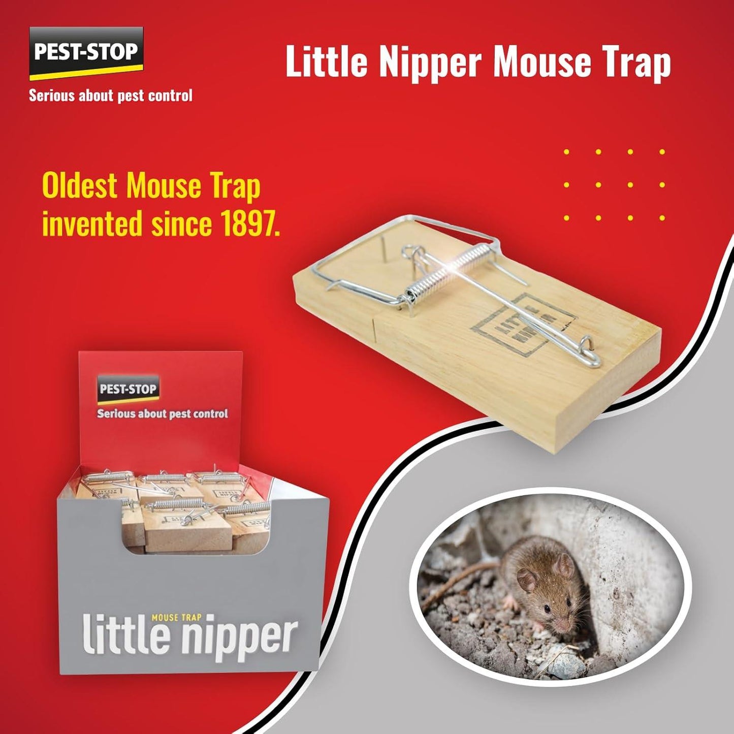 Pest Stop Little Nipper Mouse Trap Pack of 1 MPN PSLNM