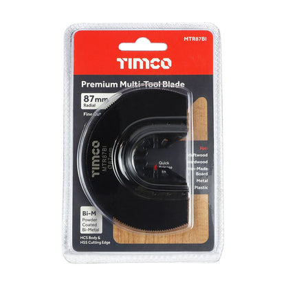 TIMCO Premium MTool Blade Radial Dia. 87mm Pack 1