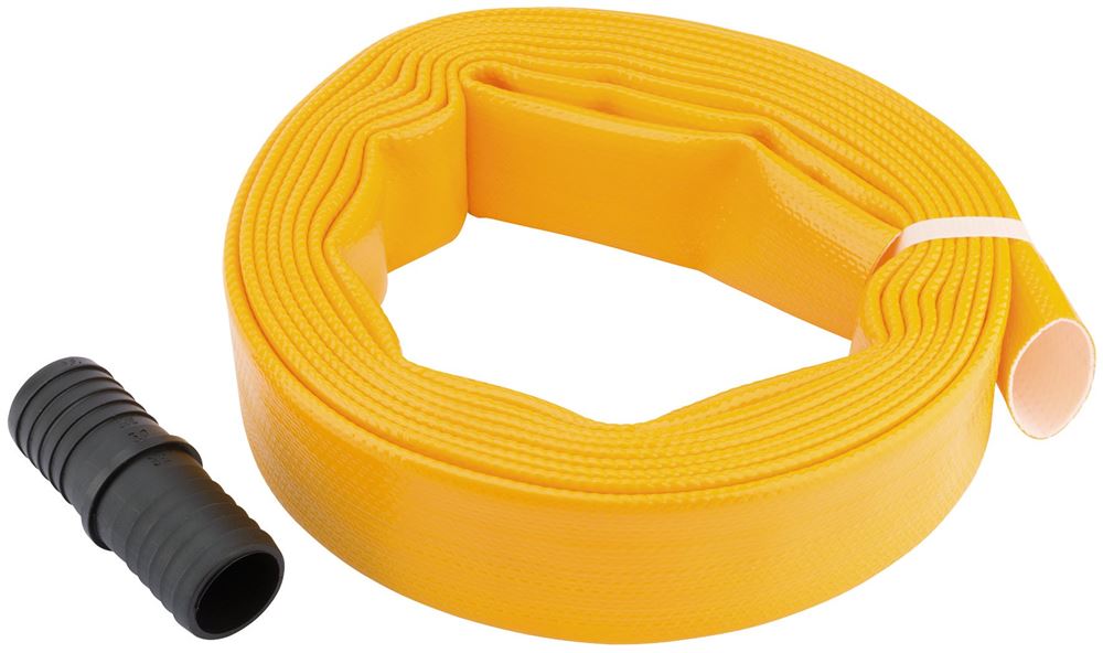 53204 Draper Layflat Hose with Adaptor, 5m x 32mm ASWP4A Pump Petrol Water Pumps Professional Trade DIY Workshop Garage Use