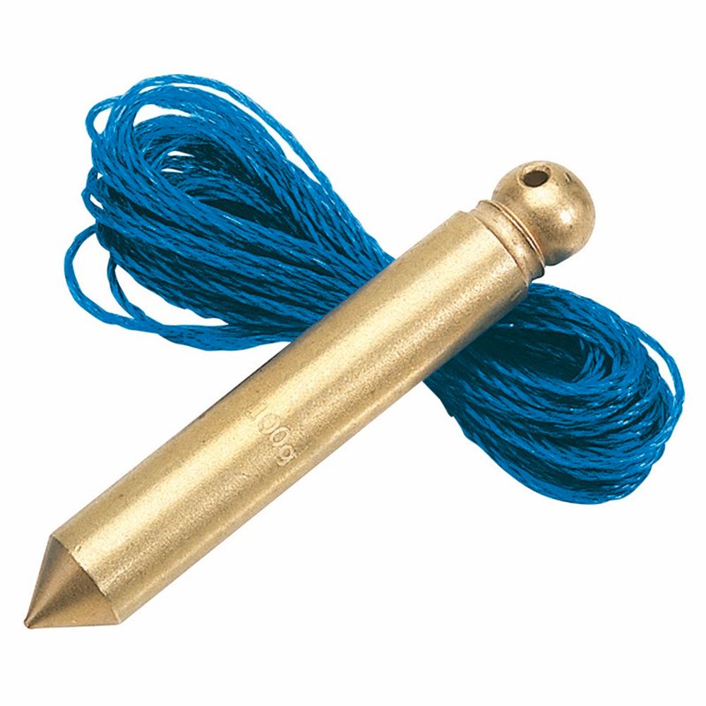 Draper PLUMB BOB-SOLID BRASS-100G 60698 100g Solid Brass Plumb Bob