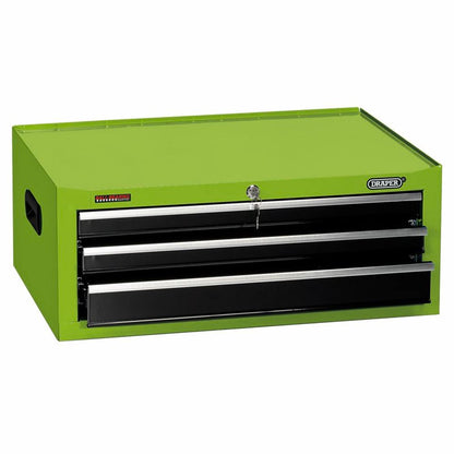35742 Draper Intermediate Tool Chest, 3 Drawer, 26 , Green TIC3D/G Roller Cabinets Professional Trade DIY Workshop Garage Use