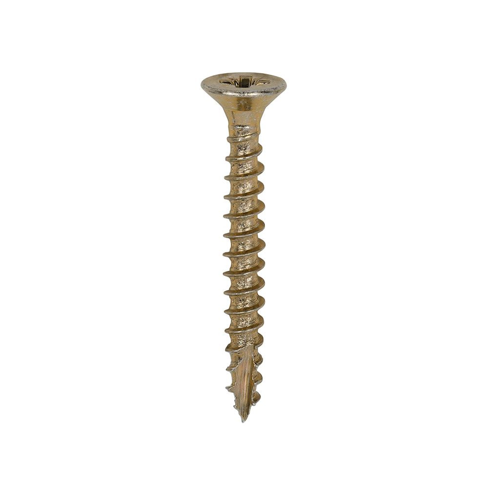 TIMCO Classic Screw PZ1 CSK ZYP 3.0 x 25 Gold Pack 200