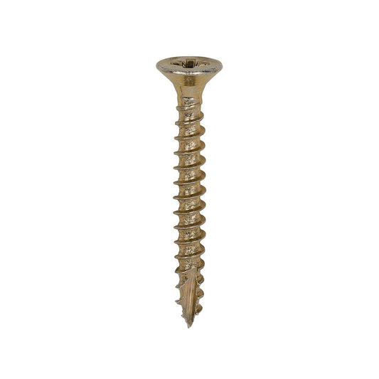 TIMCO Classic Screw PZ1 CSK ZYP 3.0 x 25 Gold Pack 200