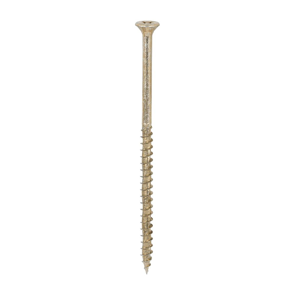 TIMCO Velocity Screw PZ2 CSK ZYP 5.0 x 100 Gold Pack 100