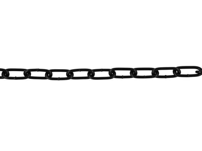 Faithfull FAICHCUT50B Black Japanned Chain 5.0mm x 2.5m - Max Load 160kg |