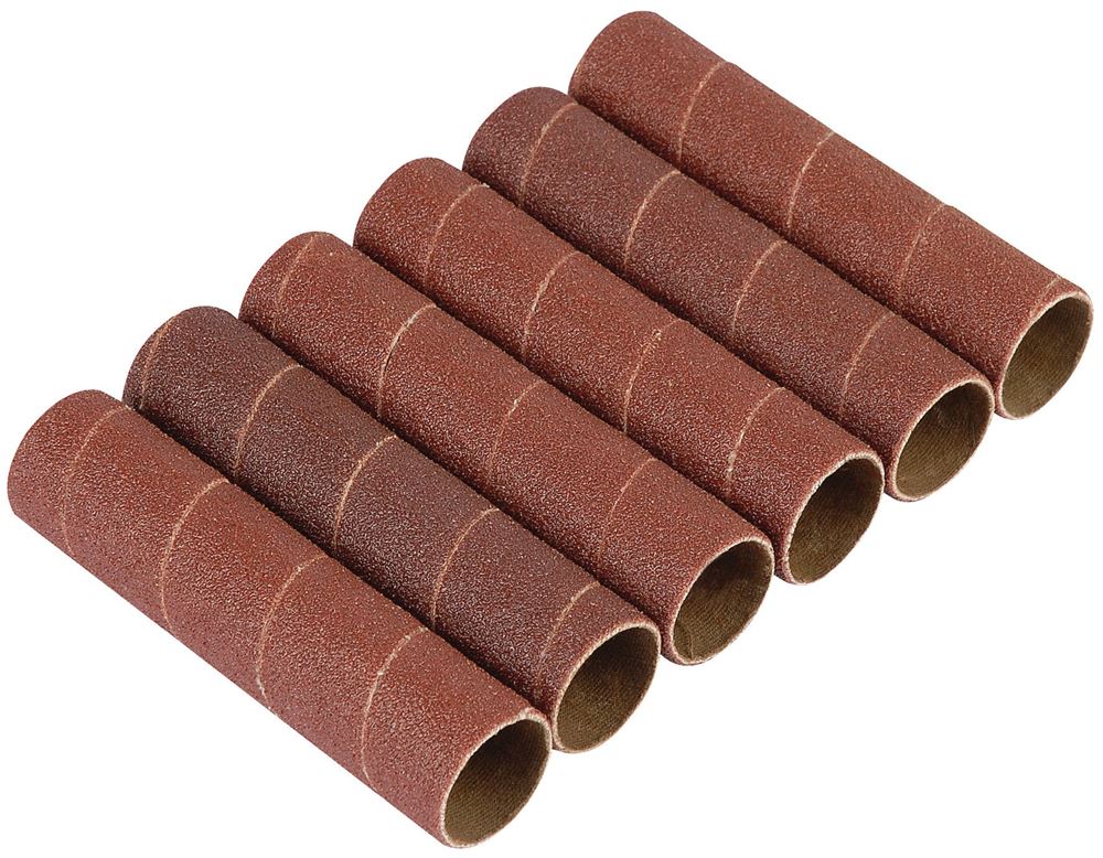 25188 Draper Aluminium Oxide Sanding Sleeves for 10773, 25.5mm (Pack of 6) - Discontin Professional Trade DIY Workshop Garage Use