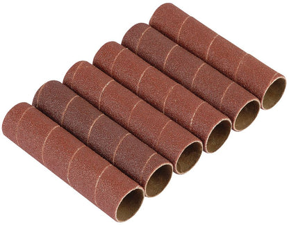 25188 Draper Aluminium Oxide Sanding Sleeves for 10773, 25.5mm (Pack of 6) - Discontin Professional Trade DIY Workshop Garage Use