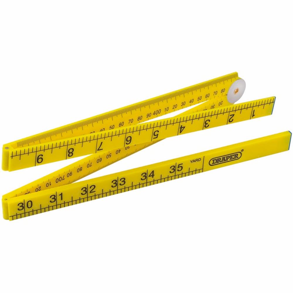 Draper PLASTIC FOLDING RULE 1M/36 20700 1M Plastic Folding Rule