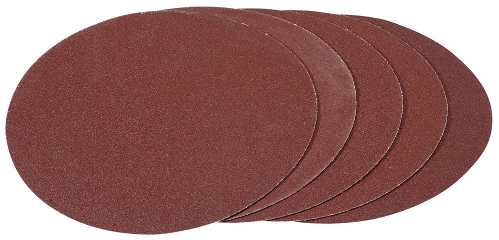 Draper 100GHOOK & LOOP 180MM SAND.PK5 93426 Hook and Loop Aluminium Oxide Sanding Discs (180mm)