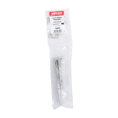 TIMCO Flush Bolt Sat. Chrome 150 x 19mm Pack 1
