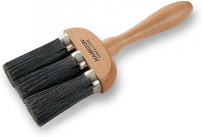 Hamilton 93mm 3 Ring Dusting Brush Soft Bristle Decorating Brush for Dust Removal Surface Preparation Painting and General Cleaning Applications