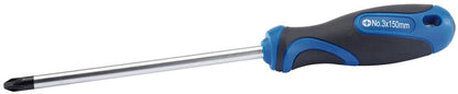 Draper NO.3 X 150MM CROSS S/DRIVER 34552 Soft Grip Cross Slot Screwdrivers