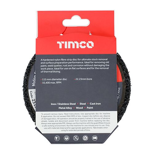 TIMCO Nylon Strip & Prep Disc 115 x 22.23 Pack 1