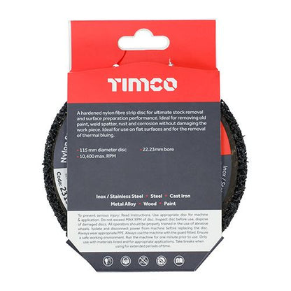 TIMCO Nylon Strip & Prep Disc 115 x 22.23 Pack 1