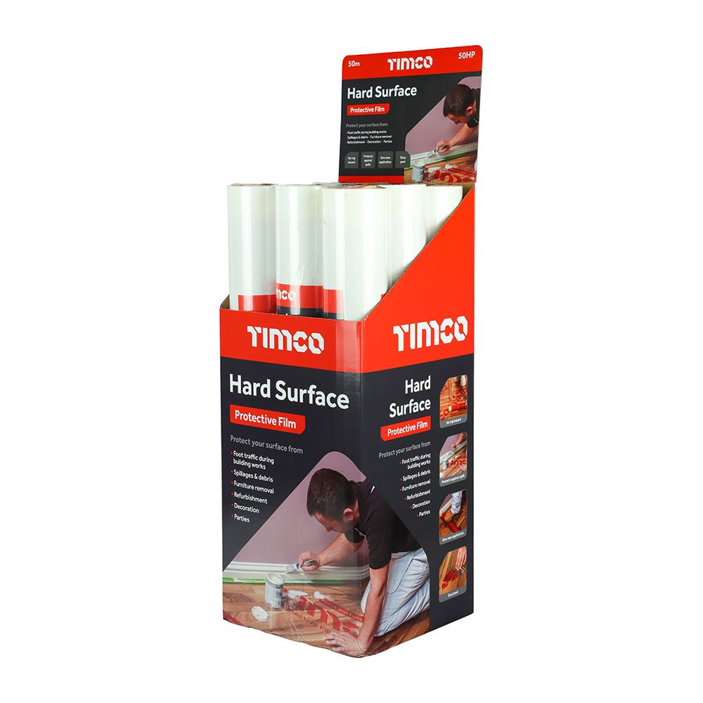 TIMCO Hard Surface Protective Film 50m x 0.6m Pack 1